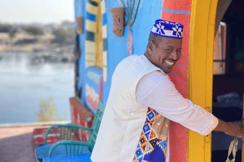 Gita al villaggio nubiano sul Nilo durante Pasqua in Egitto