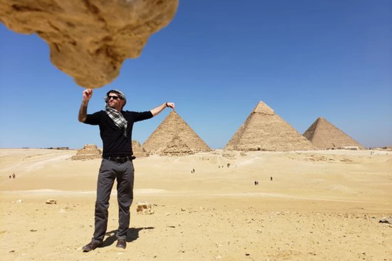 Vista panoramica delle Piramidi di Giza durante il Tour Piramidi Egitto 4 giorni