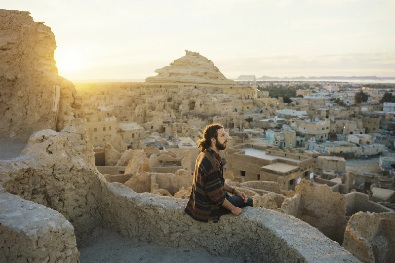 Rovine del Tempio dell’Oracolo di Amon nell’Oasi di Siwa, famoso per la sua storia millenaria.