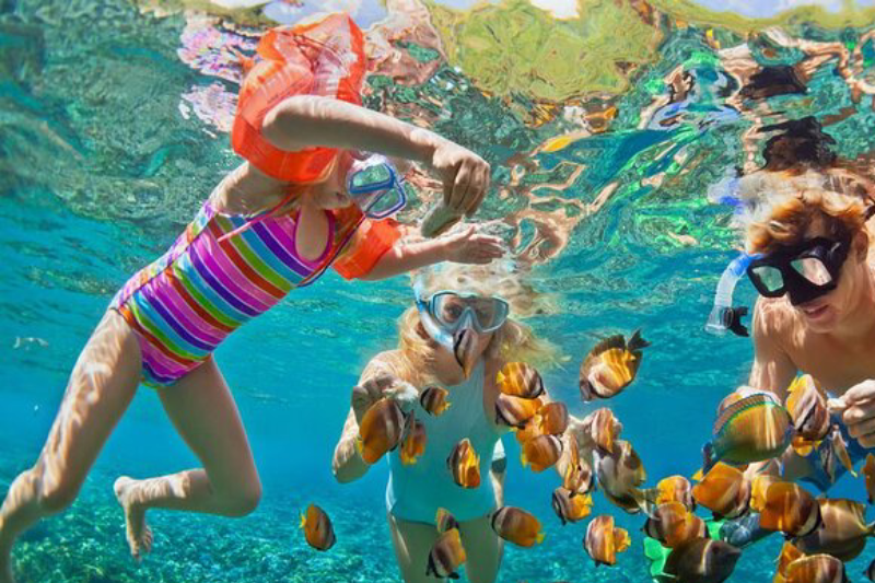 Vista del Mar Rosso per illustrare dove fare il bagno in Egitto a dicembre