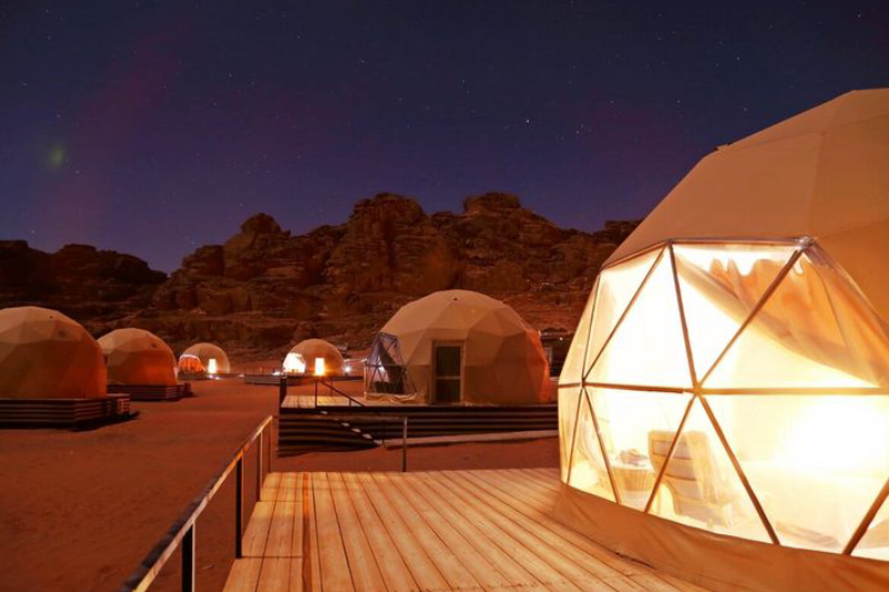 dove dormire nel deserto del Wadi Rum