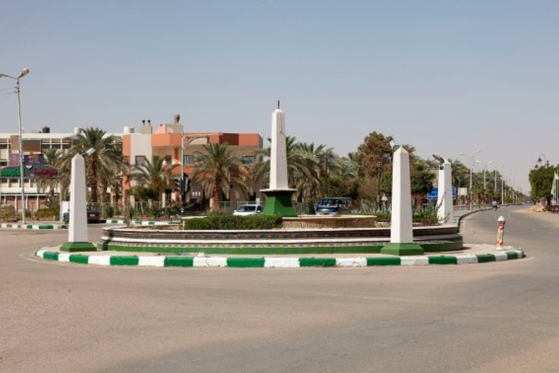 Le strade del centro di El Kharga