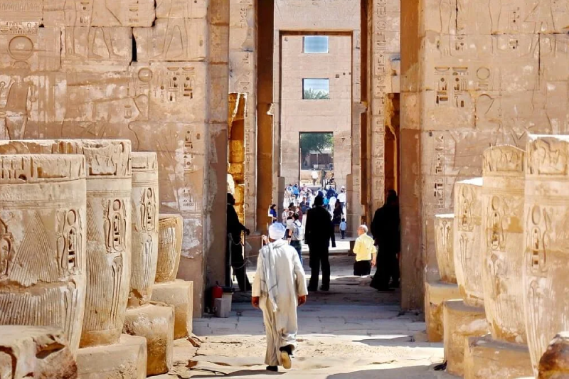Il Tempio di Medinet Habu situato nei pressi della Valle delle Regine